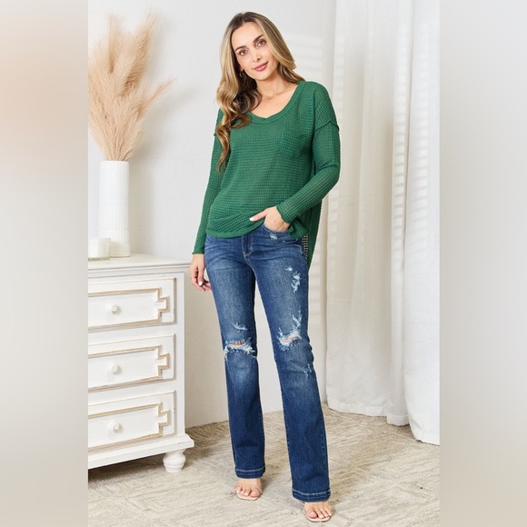 Culture Code Scoop Neck Patch Pocket Top - Picture 8 of 9